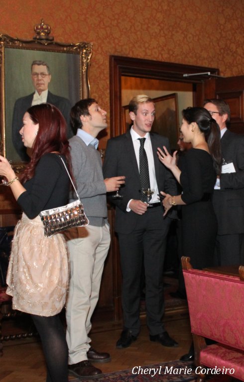 8 Cheryl and Patrik with Stefano and Christopher at the pre-dinner mingle.