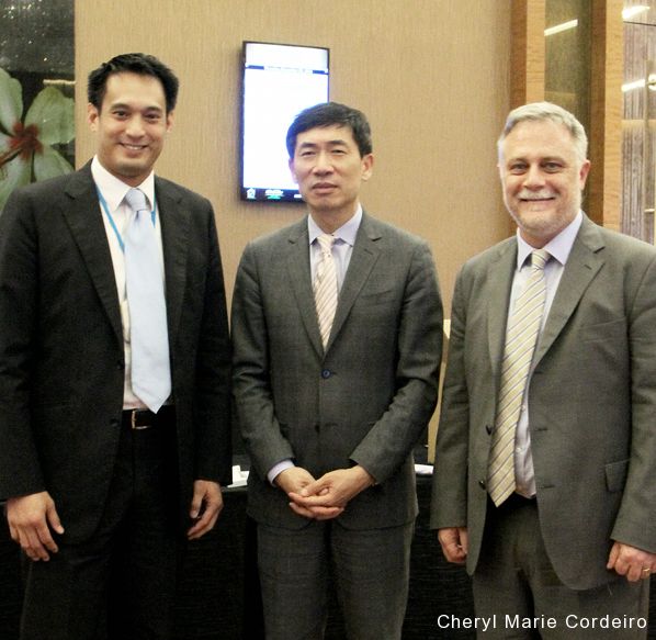 Responsible Business Forum (RBF) 2016, Marina Bay Sands, Singapore. L-R: Kevin Teng, Haoliang Xu, Tony Gourlay